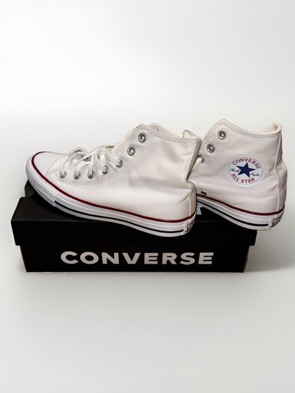 NIB Converse All Star Optical White High Top Sneakers Men’s 6/Women’s 8, M7650C